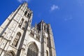 St. Michael and St. Gudula Cathedral in Brussels Royalty Free Stock Photo