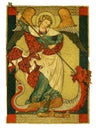 St Michael triumphant over devil painting