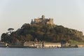 St. Michaels Mount at dusk, Cornwall, England. Royalty Free Stock Photo