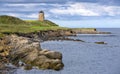 St Monans coastal windmill in the East Neuk of Fife area, Scotland. Royalty Free Stock Photo