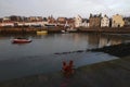 St monans harbour during a cloudy day Royalty Free Stock Photo