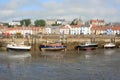 Boats aground at St Monans quayside