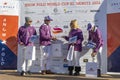 Awards ceremony at the Snow Polo World Cup St.Moritz 2024 finals Royalty Free Stock Photo