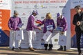 Awards ceremony at the Snow Polo World Cup St.Moritz 2024 finals Royalty Free Stock Photo