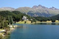 St. moritz lake Royalty Free Stock Photo