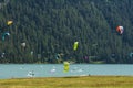 Paragliding on Saint Moritz lake