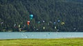 Paragliding on Saint Moritz lake