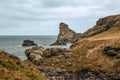 St Nectan`s Waterfall - Beautiful view of the mountains and sea