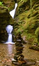 St Nectans Glen waterfall Royalty Free Stock Photo