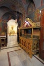 St. Nectaruis Church in Faliraki, Rhodes island, Greece. Royalty Free Stock Photo