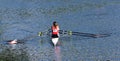 Ladies Sculling Pair on the River Ouse at St Neots.
