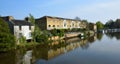 St Neots  Great Ouse riverside properties on a sunny day Royalty Free Stock Photo