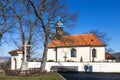 St Nepomuk church, Tetin village near Beroun, Czech Karst, Central Bohemia, Czech republic