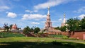 St. Nicholas Cathedral, beautiful landscape, against a background of beautiful sky and beautiful clouds