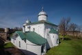 Nicholas cathedral in Izborsk fortress, Pskov region, Russia