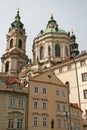 St. Nicholas Church in Mala Strana or Lesser side, beautiful old part of Prague Royalty Free Stock Photo