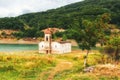 St. Nicholas Church, Mavrovo Lake, Macedonia Royalty Free Stock Photo