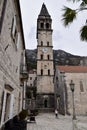 St Nicholas Church. 1691. Perast, Montenegro, March 5, 2020. Royalty Free Stock Photo