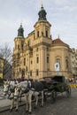 St. Nicholas Church in Prague Royalty Free Stock Photo