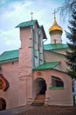 St. Nicholas Church of the Pskov-caves monastery. Royalty Free Stock Photo