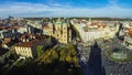 St Nicholas Church and Staromestske namesti in Prague, Czechia