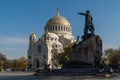 St. Nicholas Naval Cathedral and the monument to Admiral Makarov on anchor square