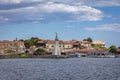 St Nicholas statue in Nesebar coastal town in Bulgaria Royalty Free Stock Photo