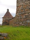 St. Nicholas Tower of the Transfiguration of the Solovetsky Monastery. Arhangelsk region Royalty Free Stock Photo