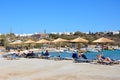 St Nicolas Bay beach, Agios Nikolaos. Royalty Free Stock Photo