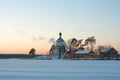 St. Nilus Monastery at Seliger lake. Royalty Free Stock Photo