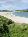 St Ninians beach, a tombolo in the Shetland Islands Royalty Free Stock Photo