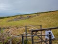 The ruins of St Non`s Chapel, Pembrokeshire, Wales