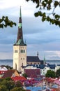 St. Olav`s Church Oleviste kirik, Tallinn, Estonia Royalty Free Stock Photo