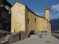 St Orso chapel in the Village of Donnas Royalty Free Stock Photo