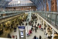 St Pancras busy at Christmas time Royalty Free Stock Photo