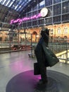 St Pancras International Station shows its Artwork