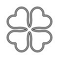 St patrick clover leaf Royalty Free Stock Photo