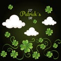 St patrick clover leaf Royalty Free Stock Photo