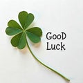 St patrick day background ,card with four leaf clover Royalty Free Stock Photo