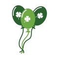 st patrick day balloons. Vector illustration decorative background design