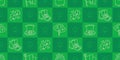 St Patrick day doodle style hand-drawn seamless pattern Royalty Free Stock Photo