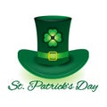 St. Patrick Day leprechaun hat Royalty Free Stock Photo