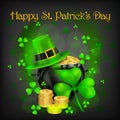 St. Patrick Day poster. Vector illustration.