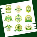 St patrick day with set seals Royalty Free Stock Photo