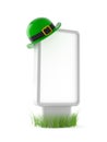 St. Patrick hat with blank billboard