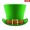 St Patrick hat isolated on white background