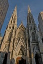 Facade of  Saint Patrick cathedral, New York Royalty Free Stock Photo