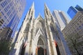 St. Patrick`s Cathedral exterior view in New York City