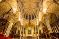 St. Patrick`s Cathedral standing near 5th Avenue in Manhattan , New york city Royalty Free Stock Photo