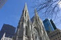 St. Patrick`s Cathedral in Manhattan, NYC Royalty Free Stock Photo